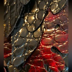 Vintage unbranded faux leather vest